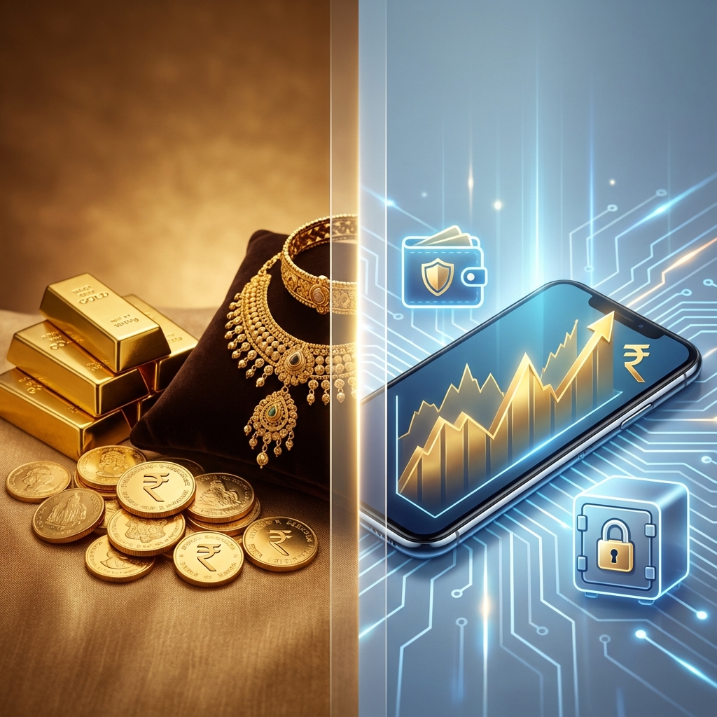 Gold Investment Options Physical vs Digital