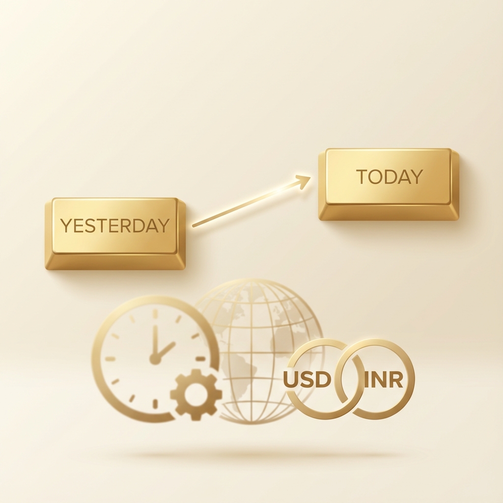 Gold Rate Today vs Yesterday